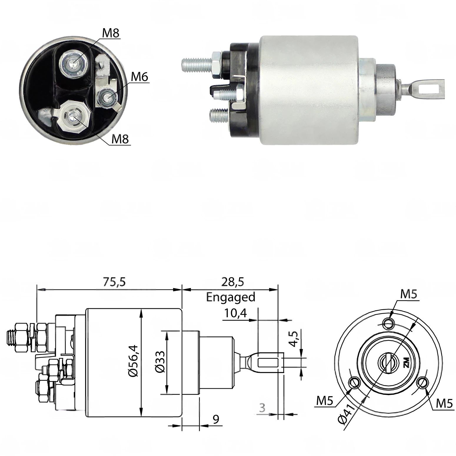 CF-B2479 Starter Solenoid