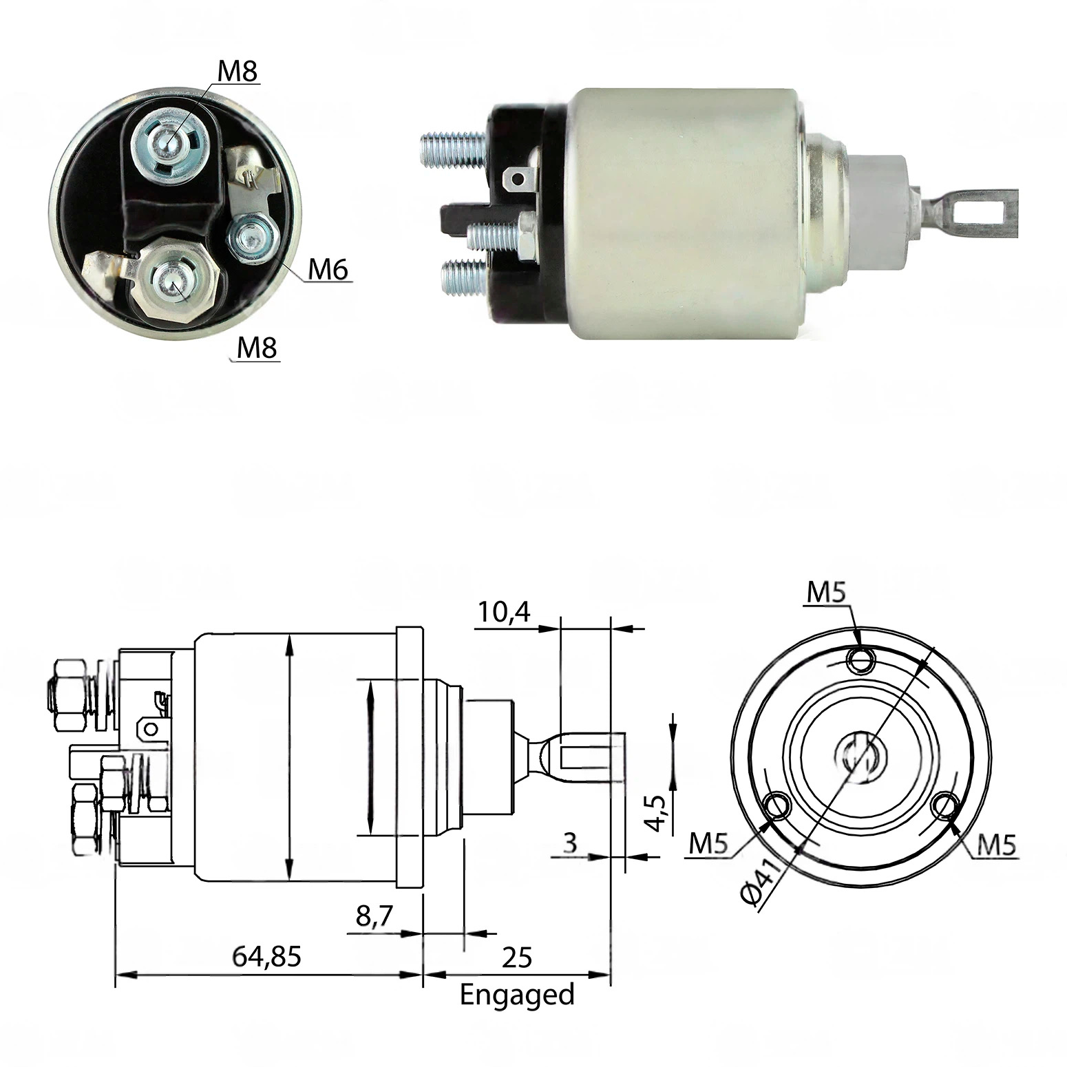 CF-B3371 Starter Solenoid
