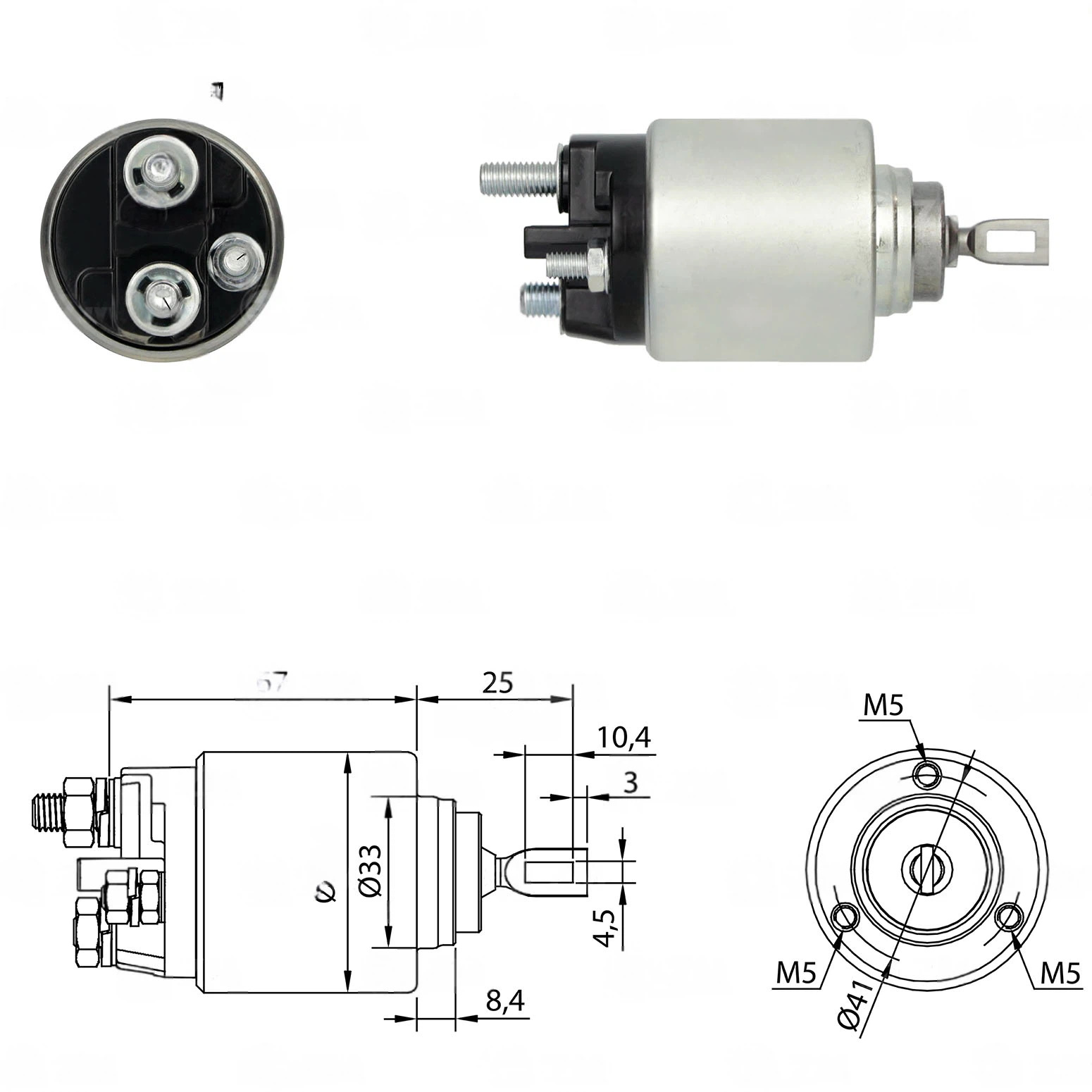 CF-B3381 Starter Solenoid