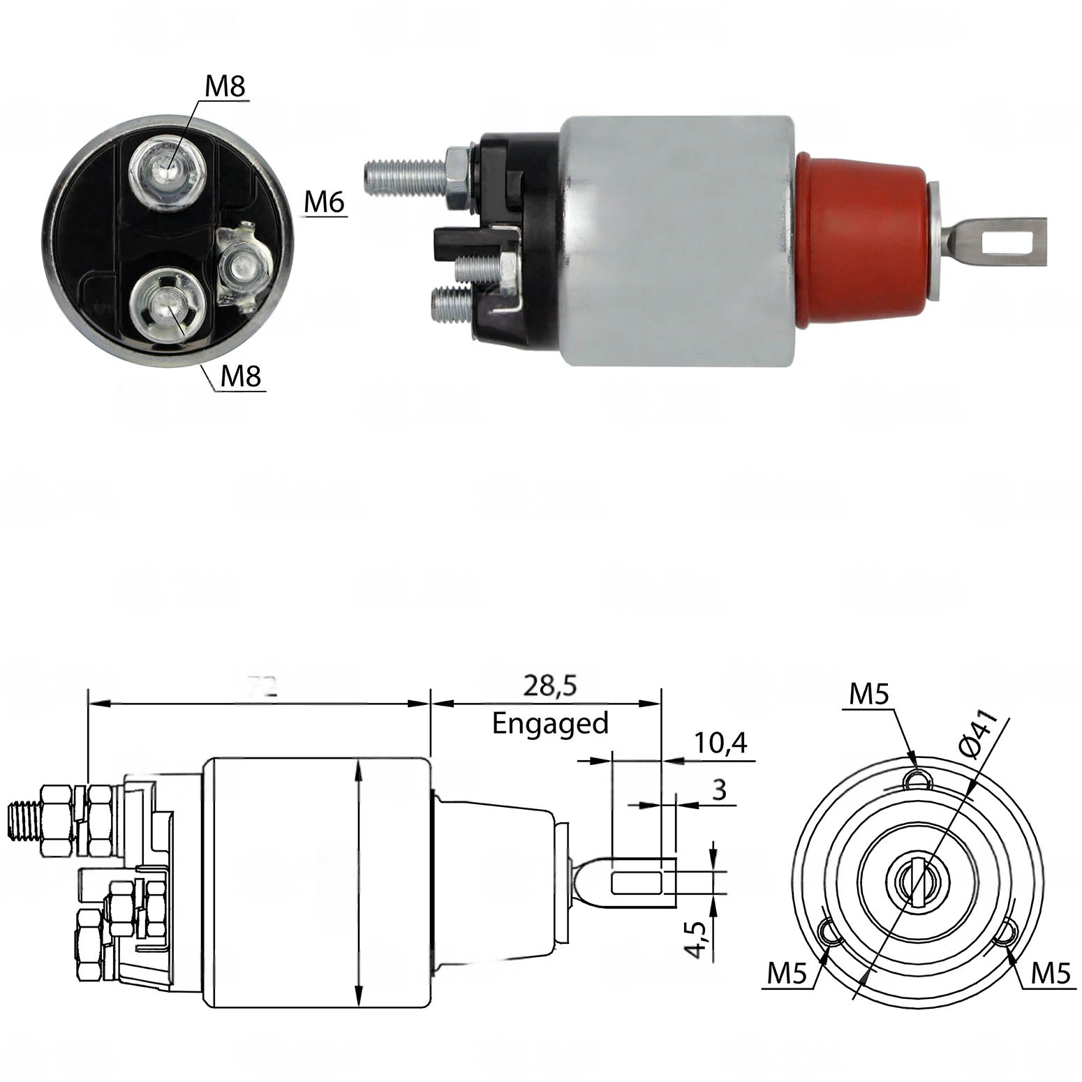 CF-B3382 Starter Solenoid