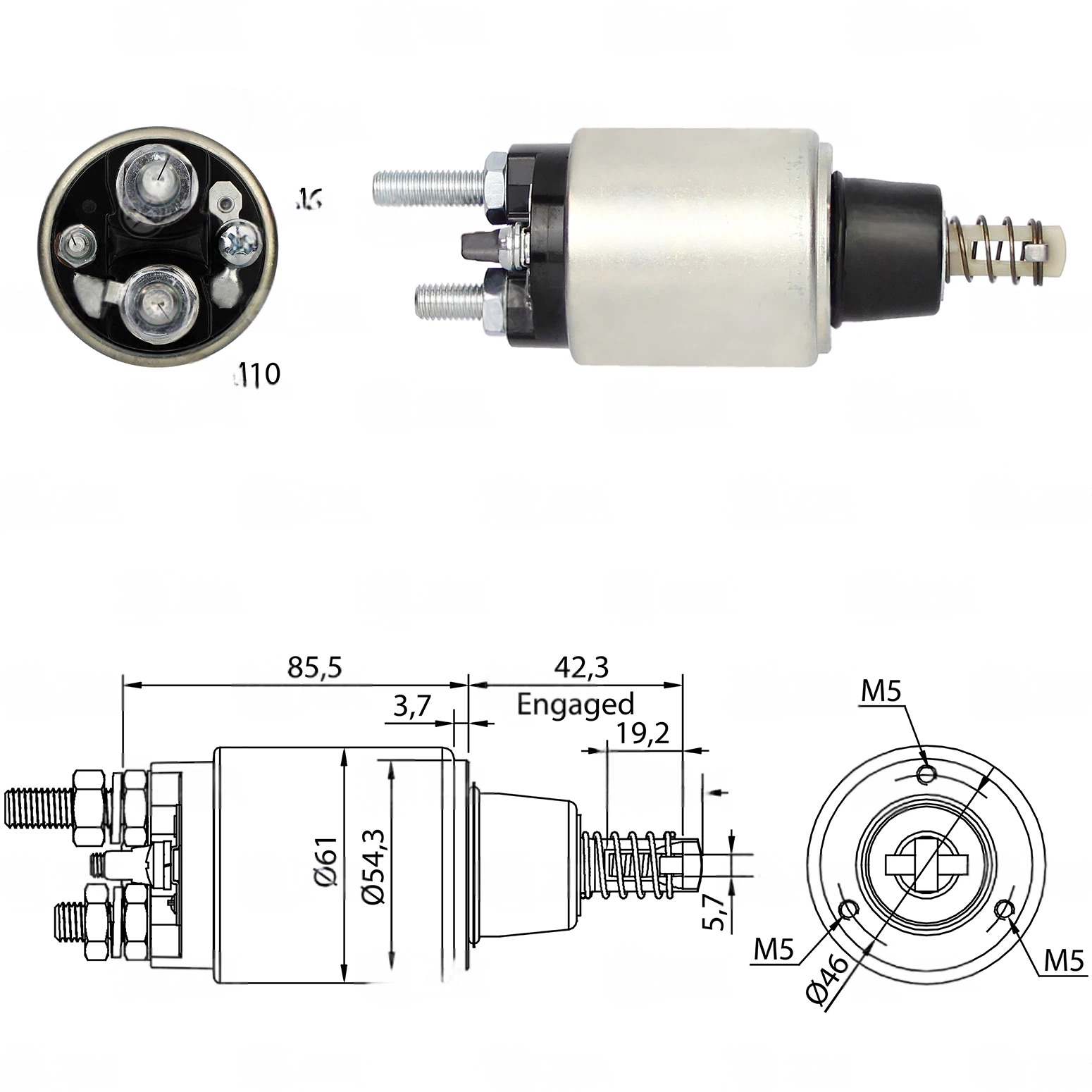 CF-B3536 Starter Solenoid