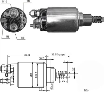 CF-B3640 Starter Solenoid