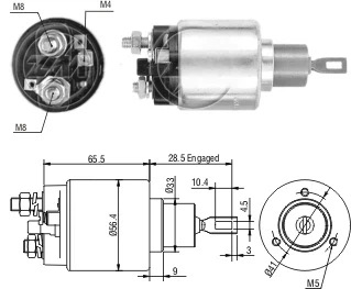 CF-B3674 втягивающее реле