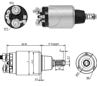 CF-B4639 Starter Solenoid
