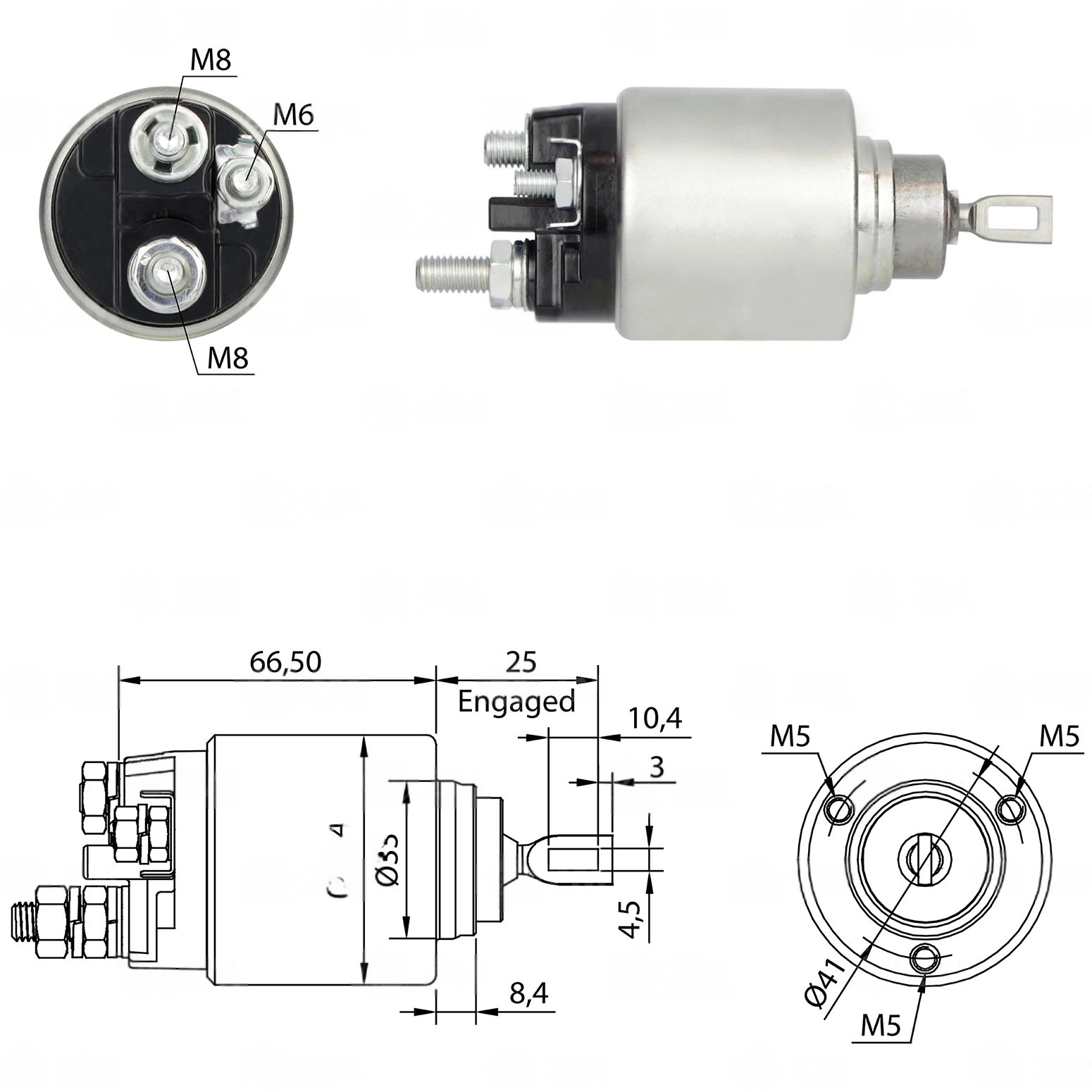 CF-B5382 Starter Solenoid