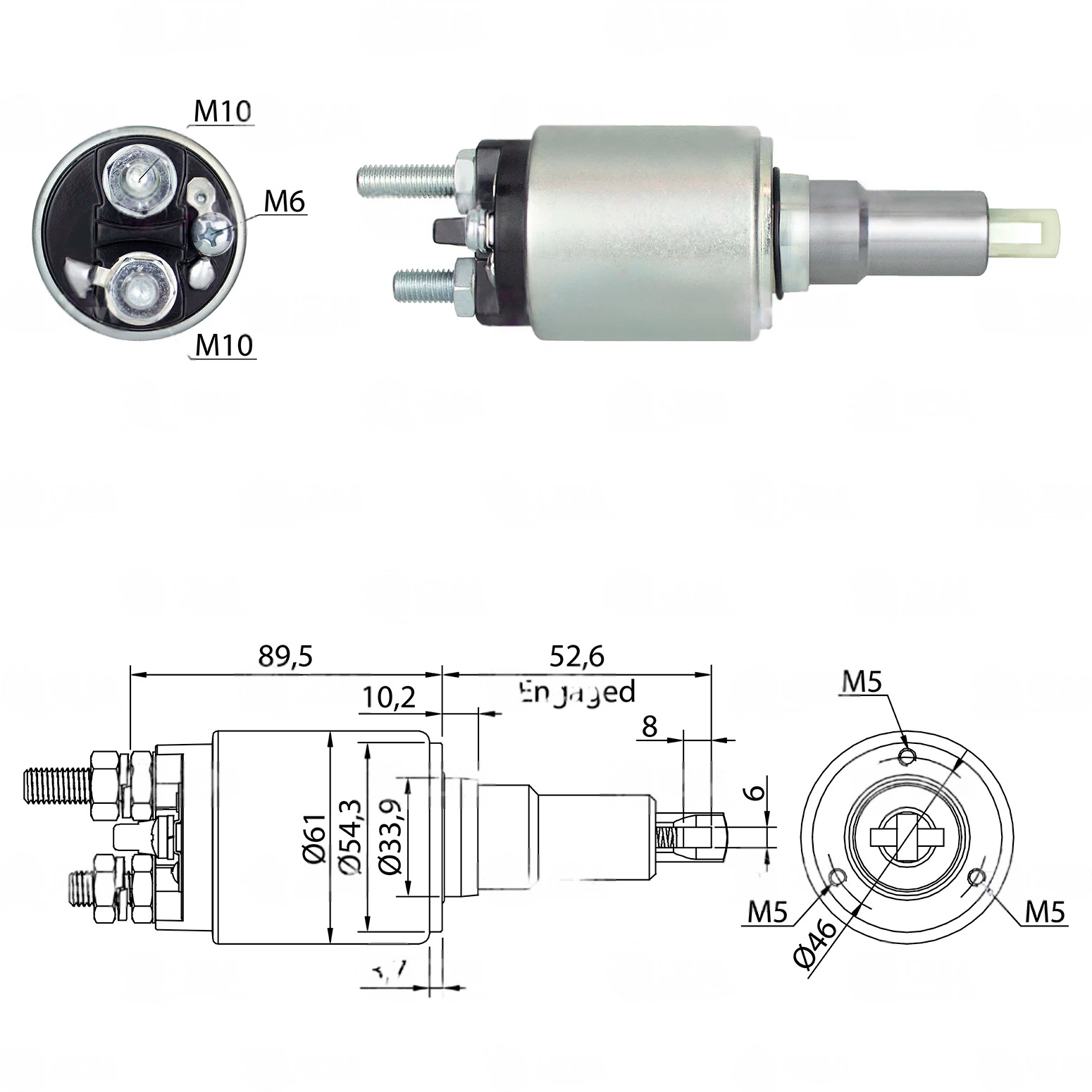 CF-B5639 Starter Solenoid