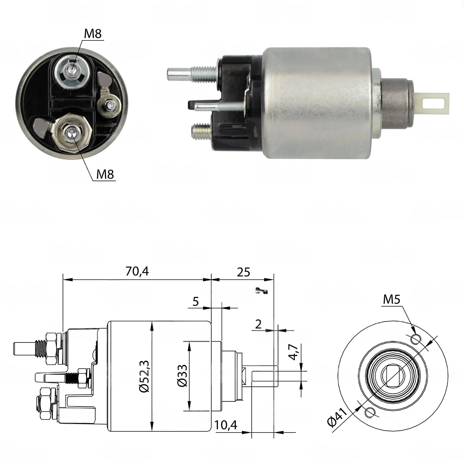 CF-B6271 Starter Solenoid