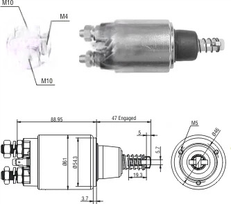 CF-B6640 Starter Solenoid