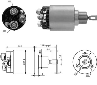 CF-B6775 Starter Solenoid
