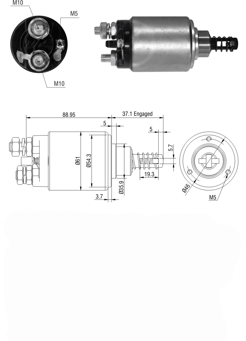 CF-B9636 втягивающее реле