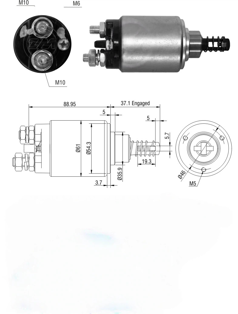 CF-B9637 втягивающее реле