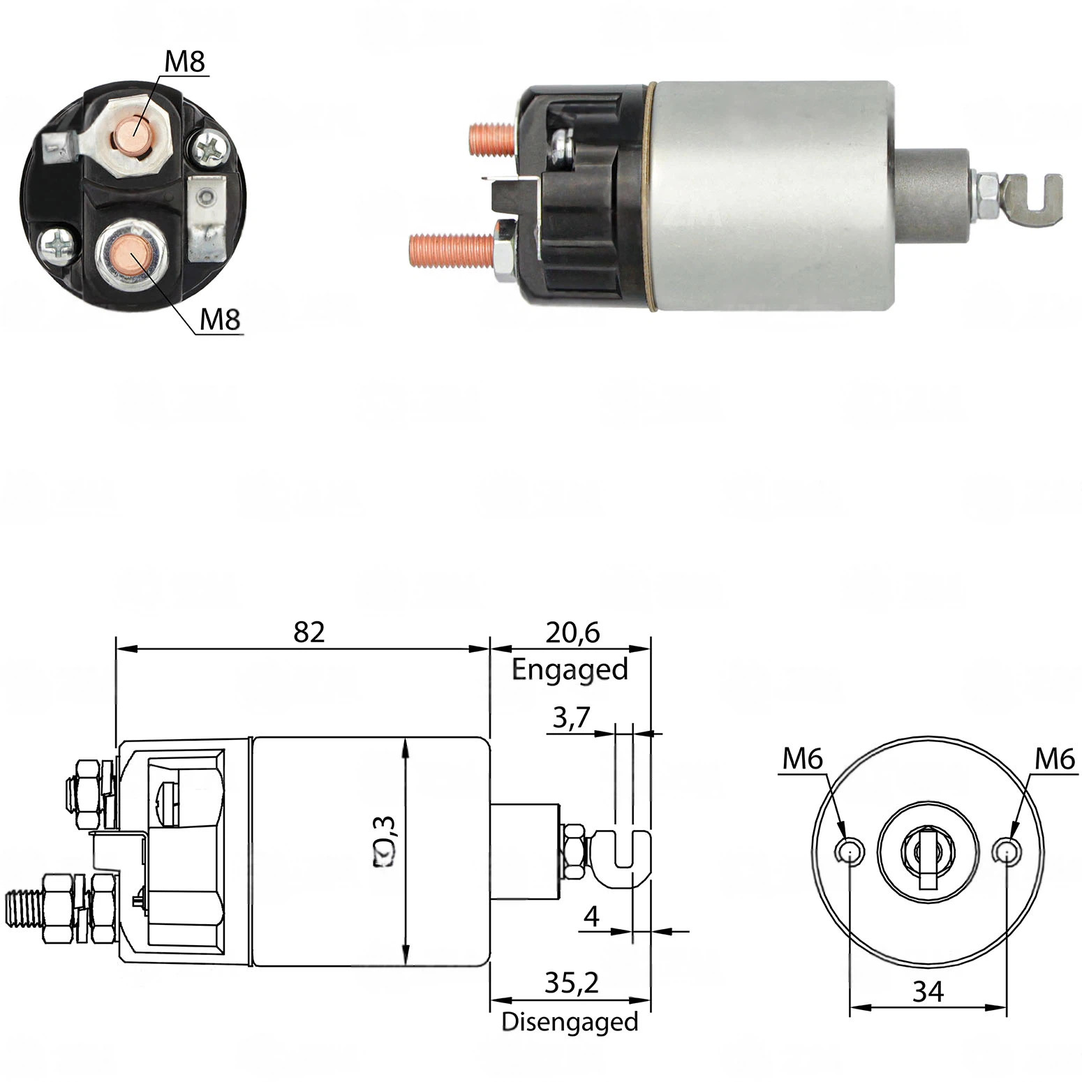 CF-D0660 Starter Solenoid
