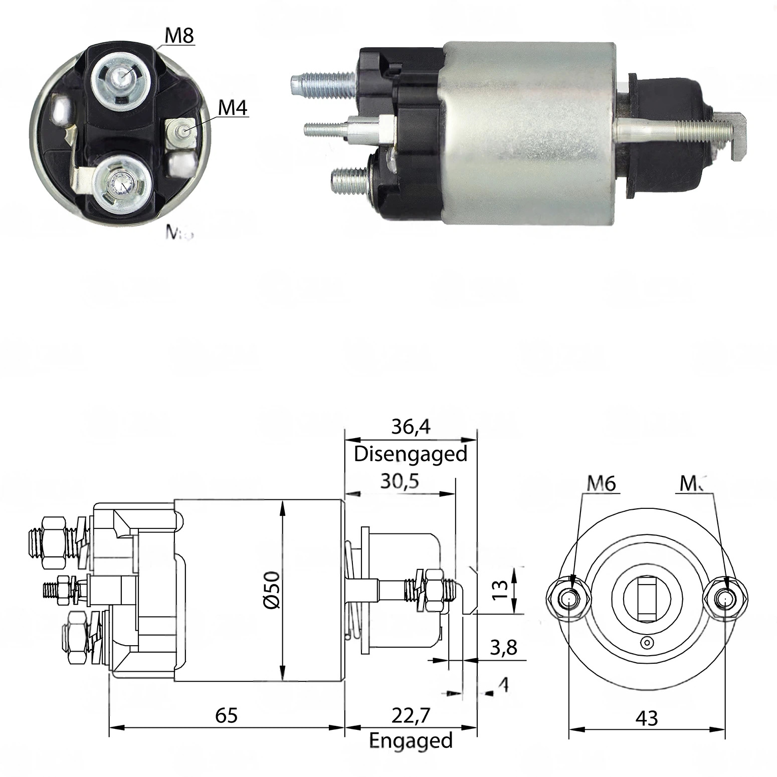 CF-D0701 Starter Solenoid
