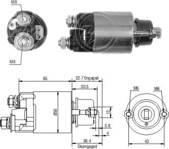 CF-D0706 Starter Solenoid