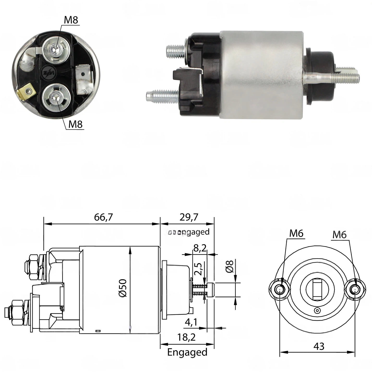 CF-D0707 Starter Solenoid