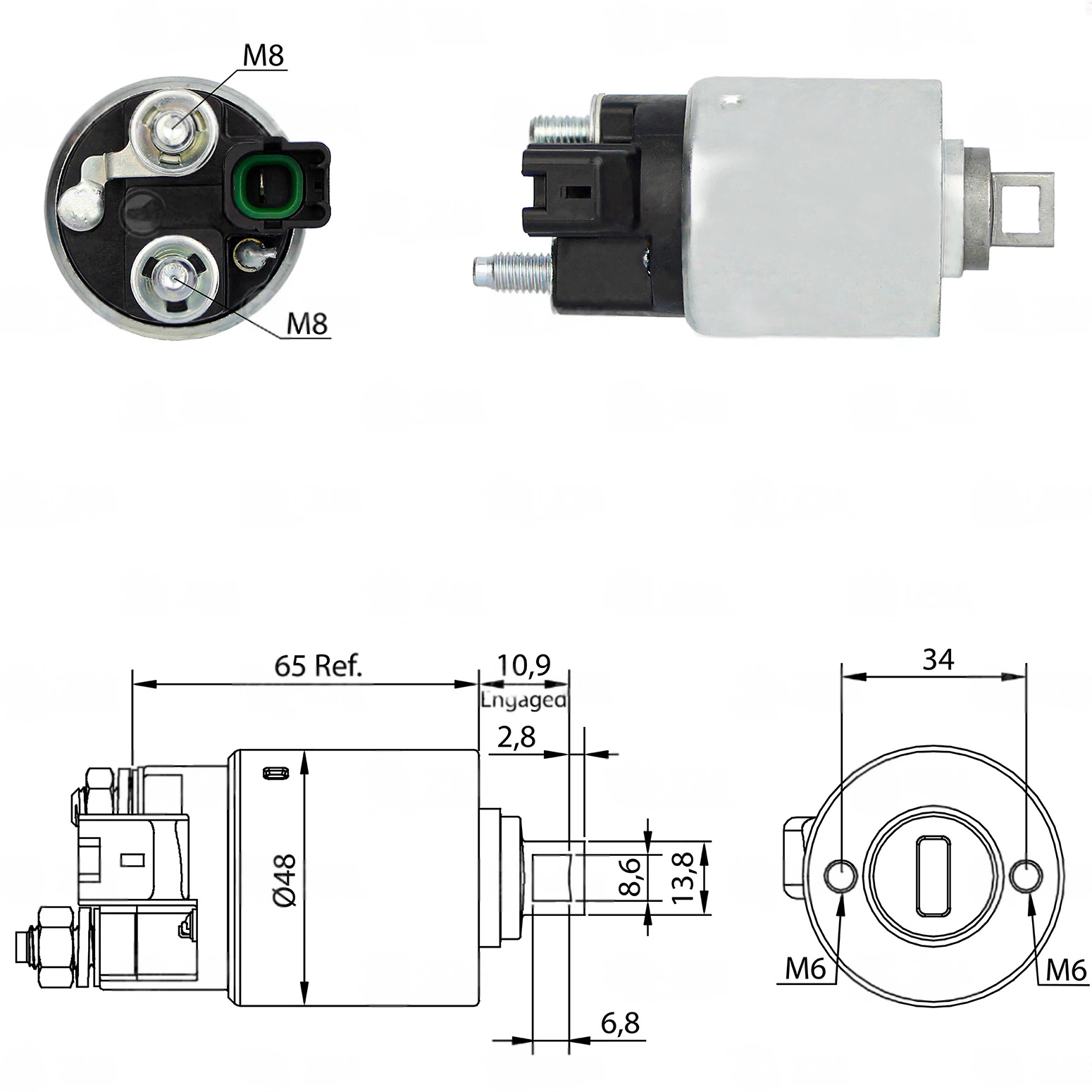 CF-D1425 Starter Solenoid