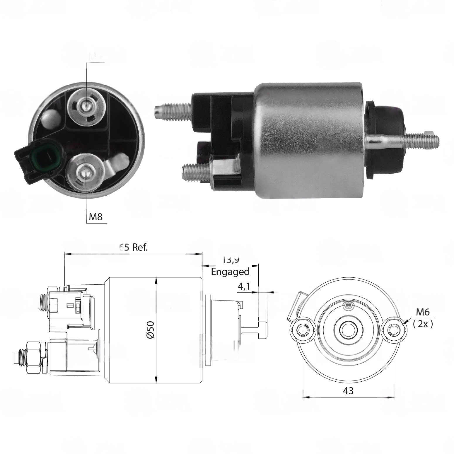 CF-D1709 起动机电磁开关