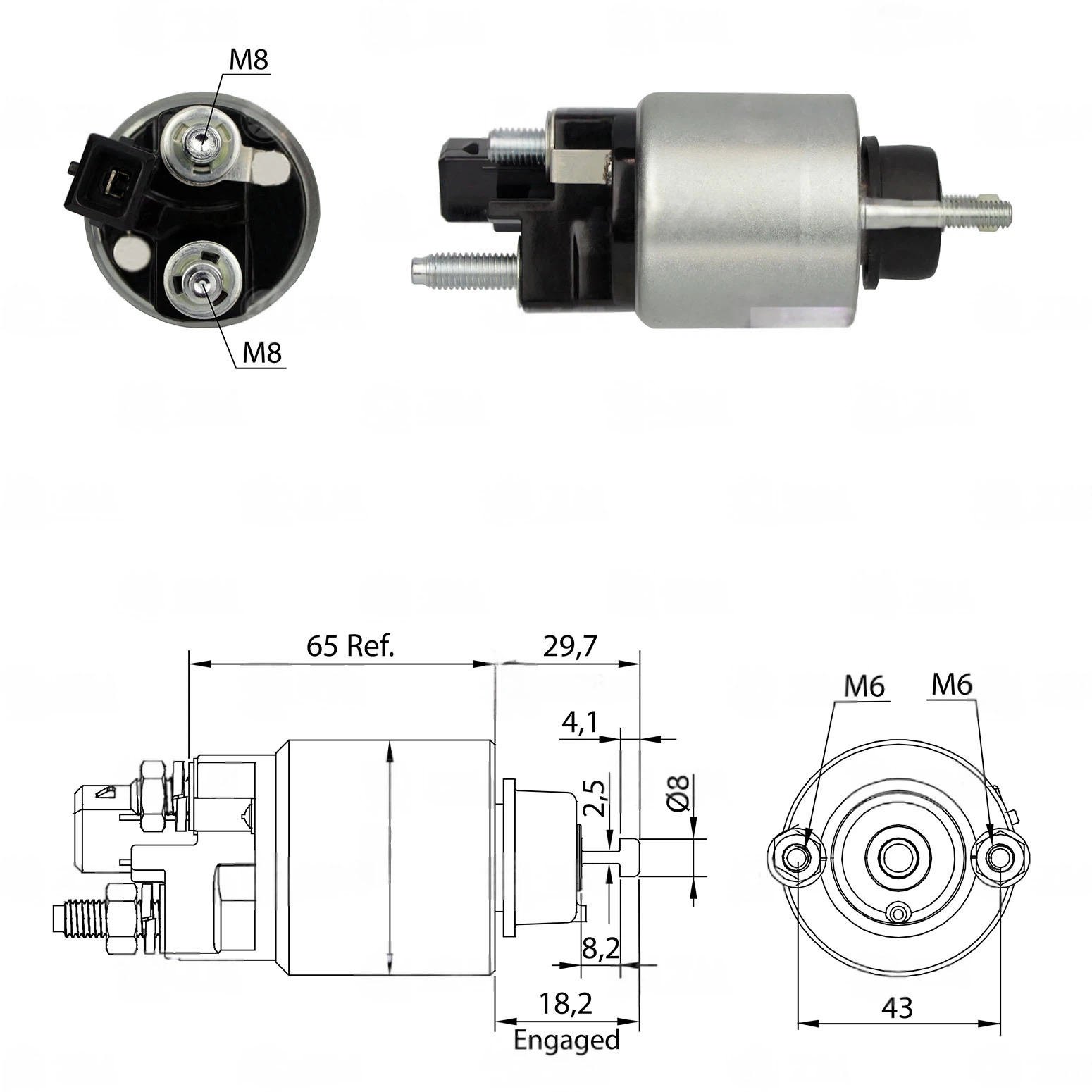 CF-D3709 Starter Solenoid