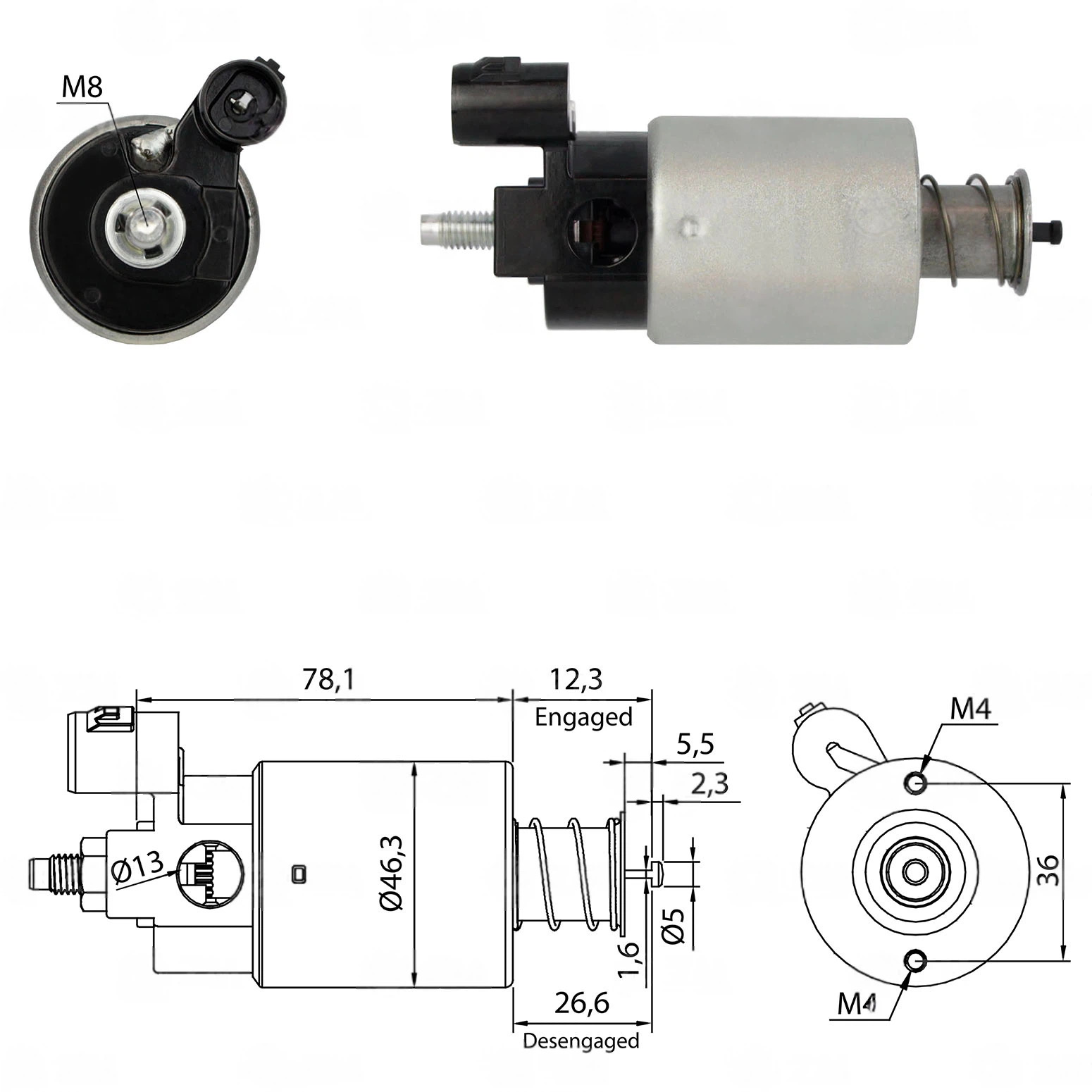 CF-D4665 втягивающее реле