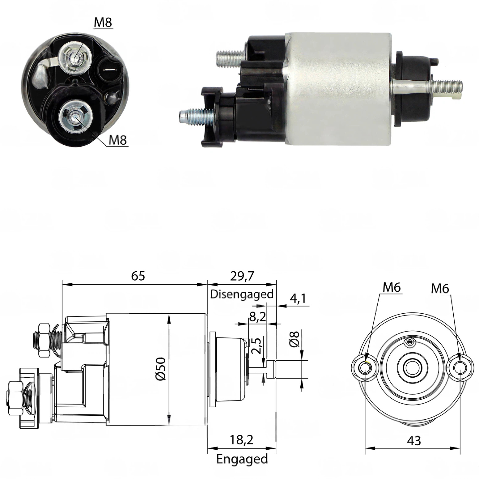 CF-D4705 Starter Solenoid