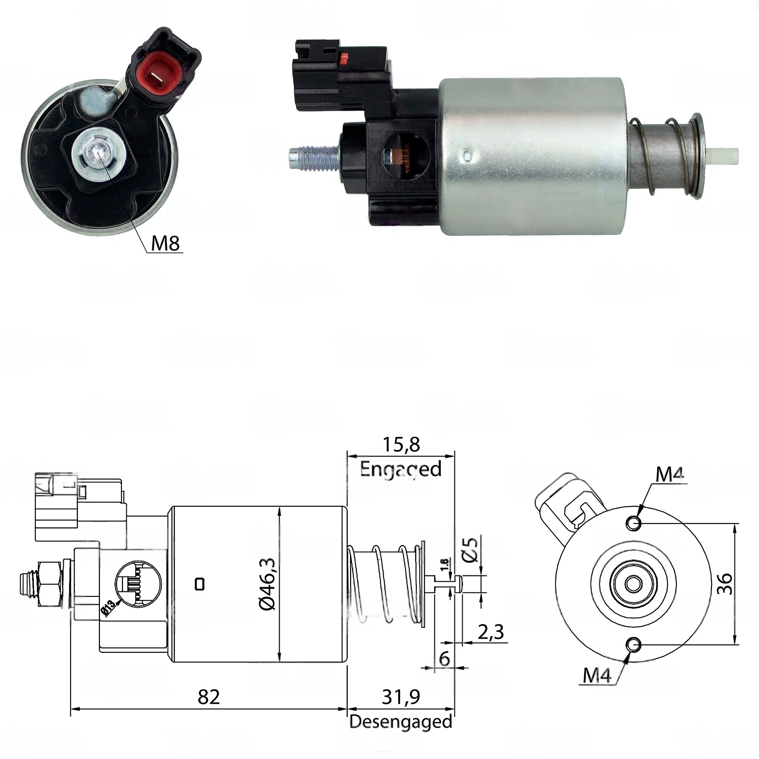 CF-D6665 Starter Solenoid
