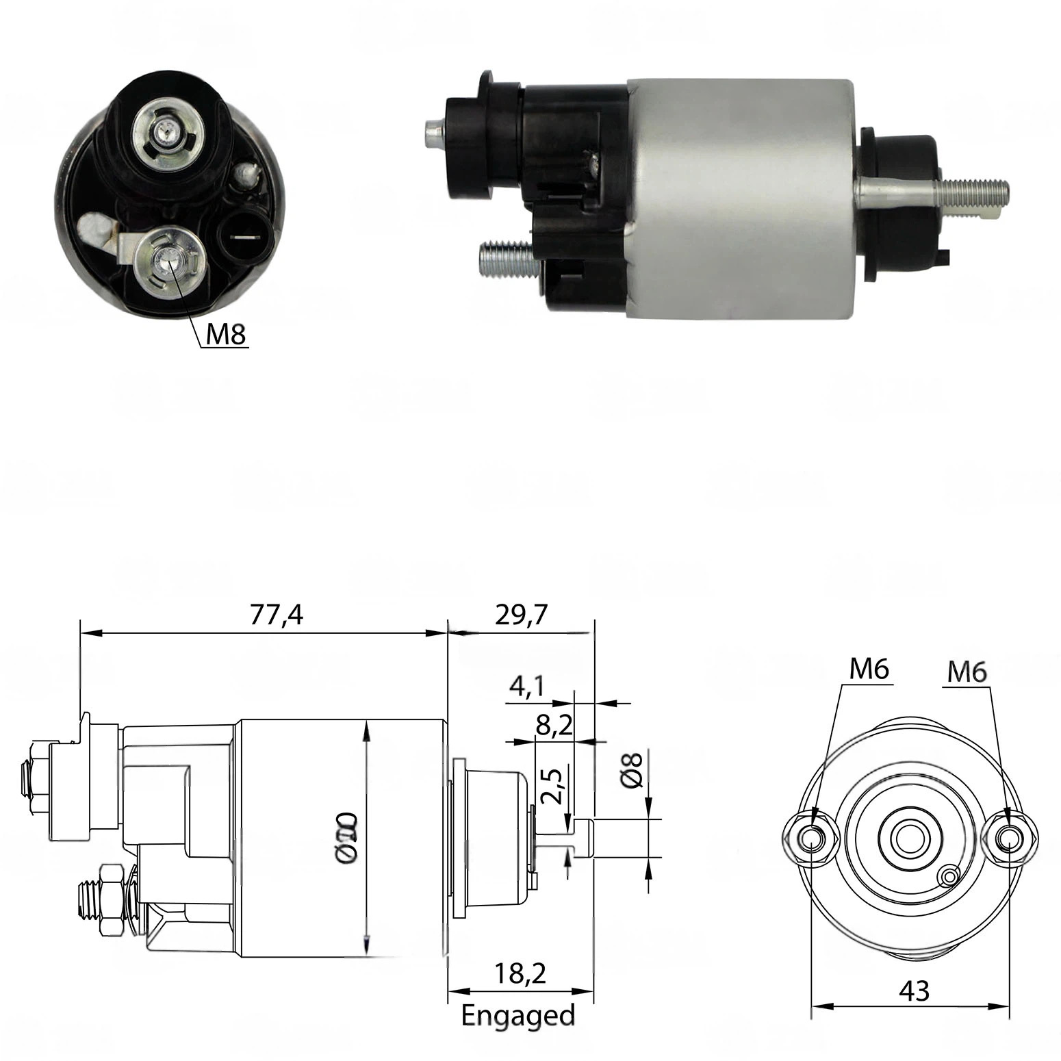 CF-D6705 Starter Solenoid