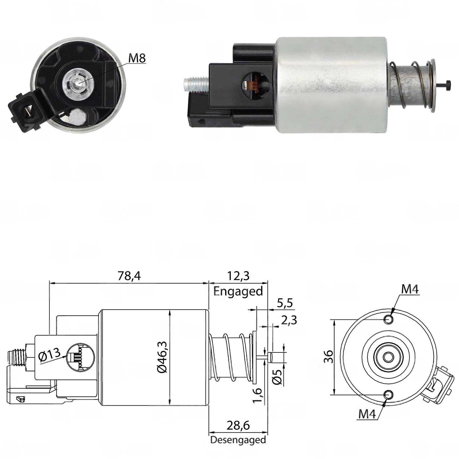 CF-D7665 Starter Solenoid