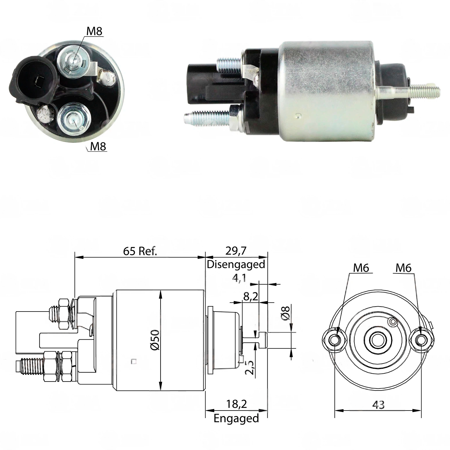CF-D7708 Starter Solenoid