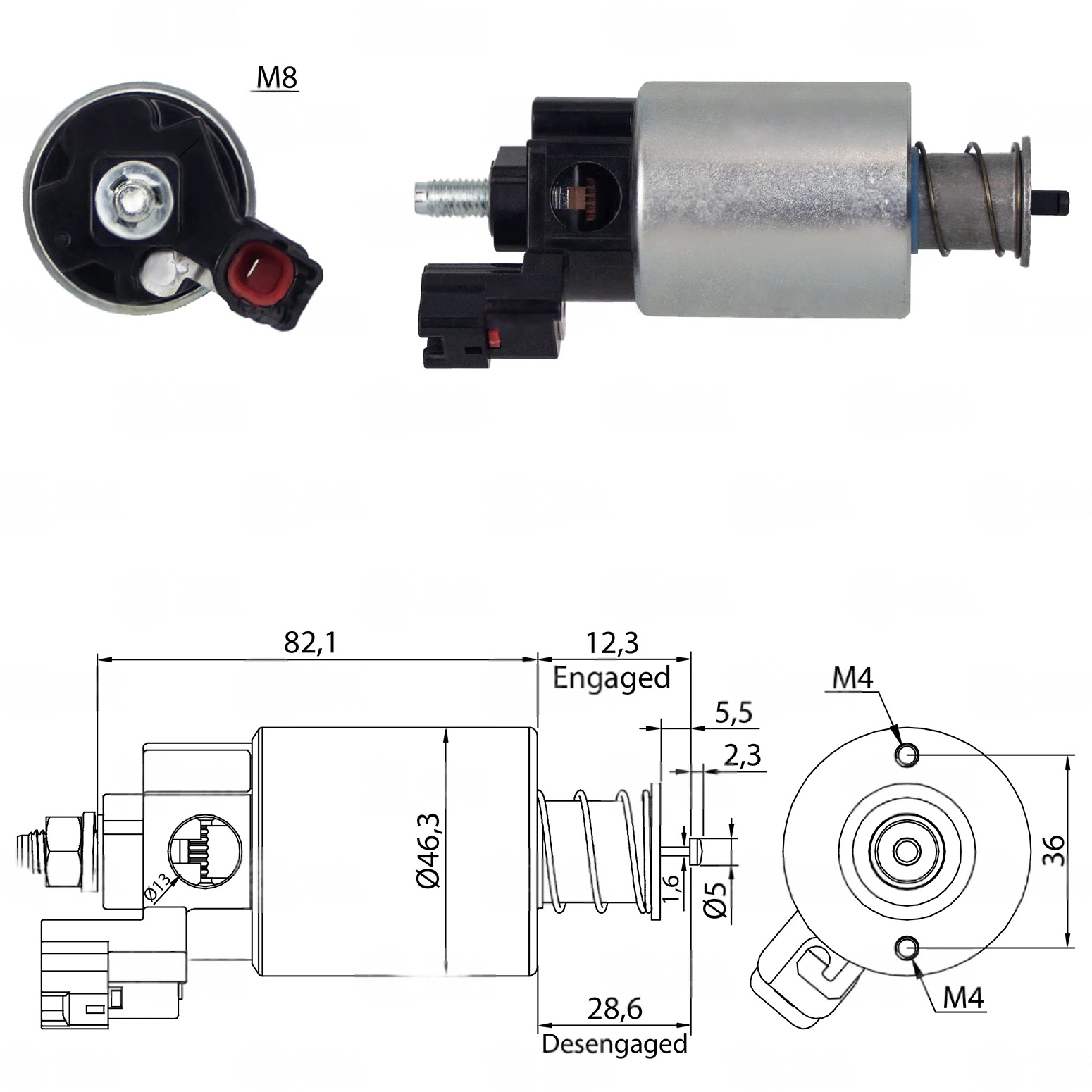 CF-D8665 Starter Solenoid