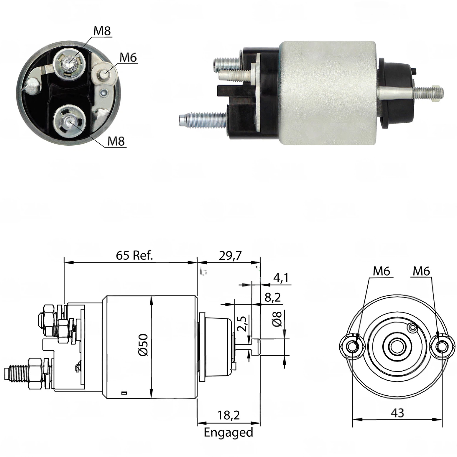 CF-D8708 втягивающее реле