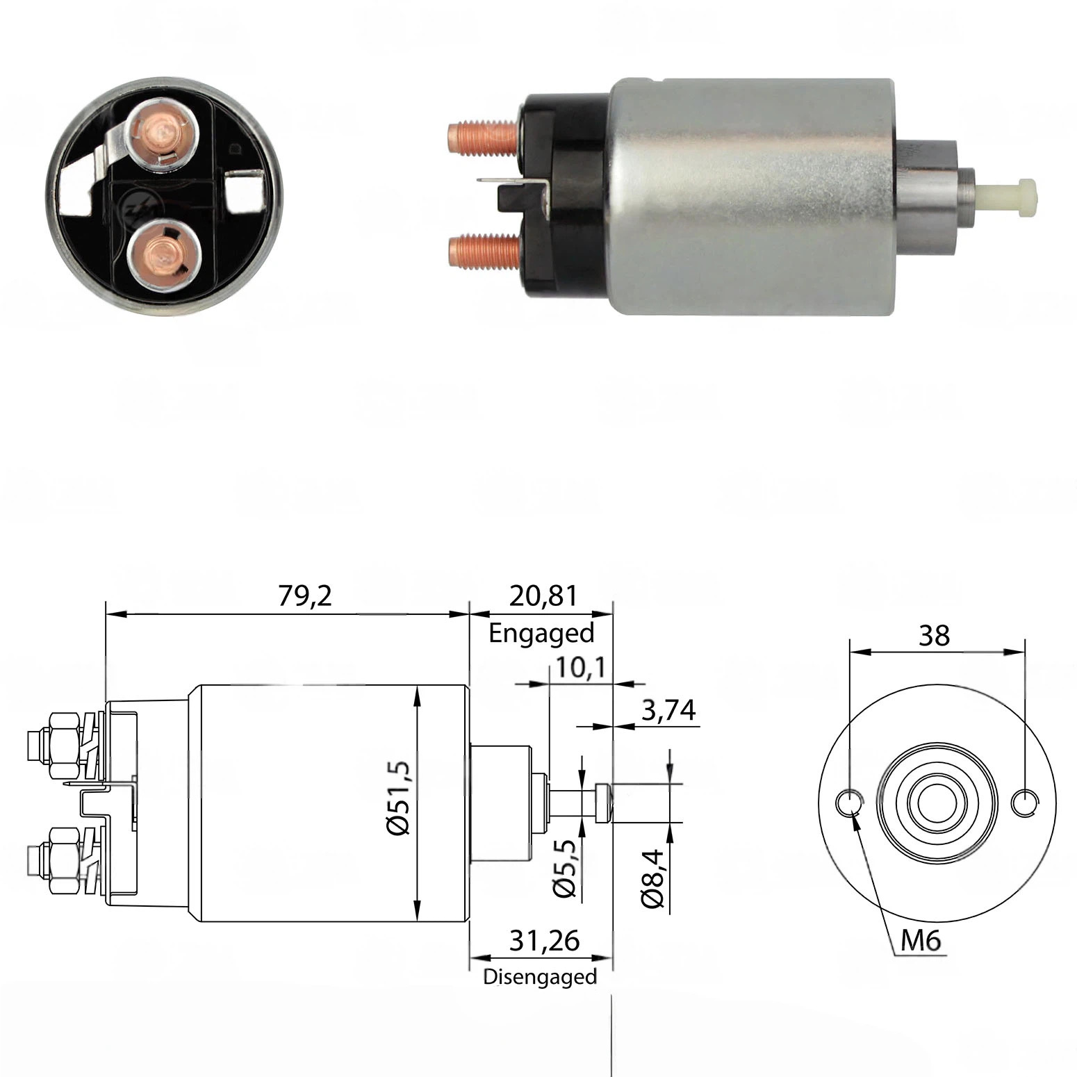 CF-F0760 втягивающее реле