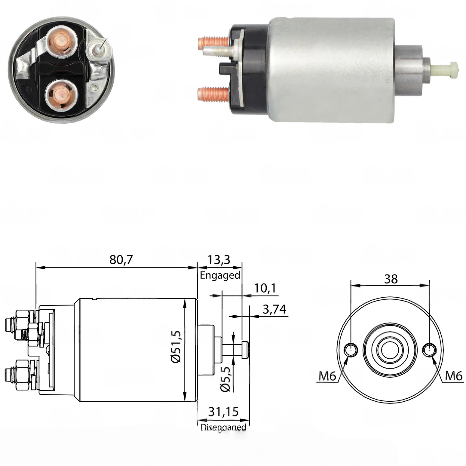 CF-F0762 Starter Solenoid