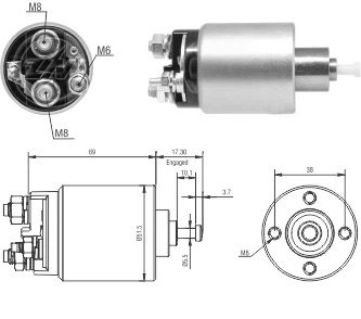CF-F1961 втягивающее реле