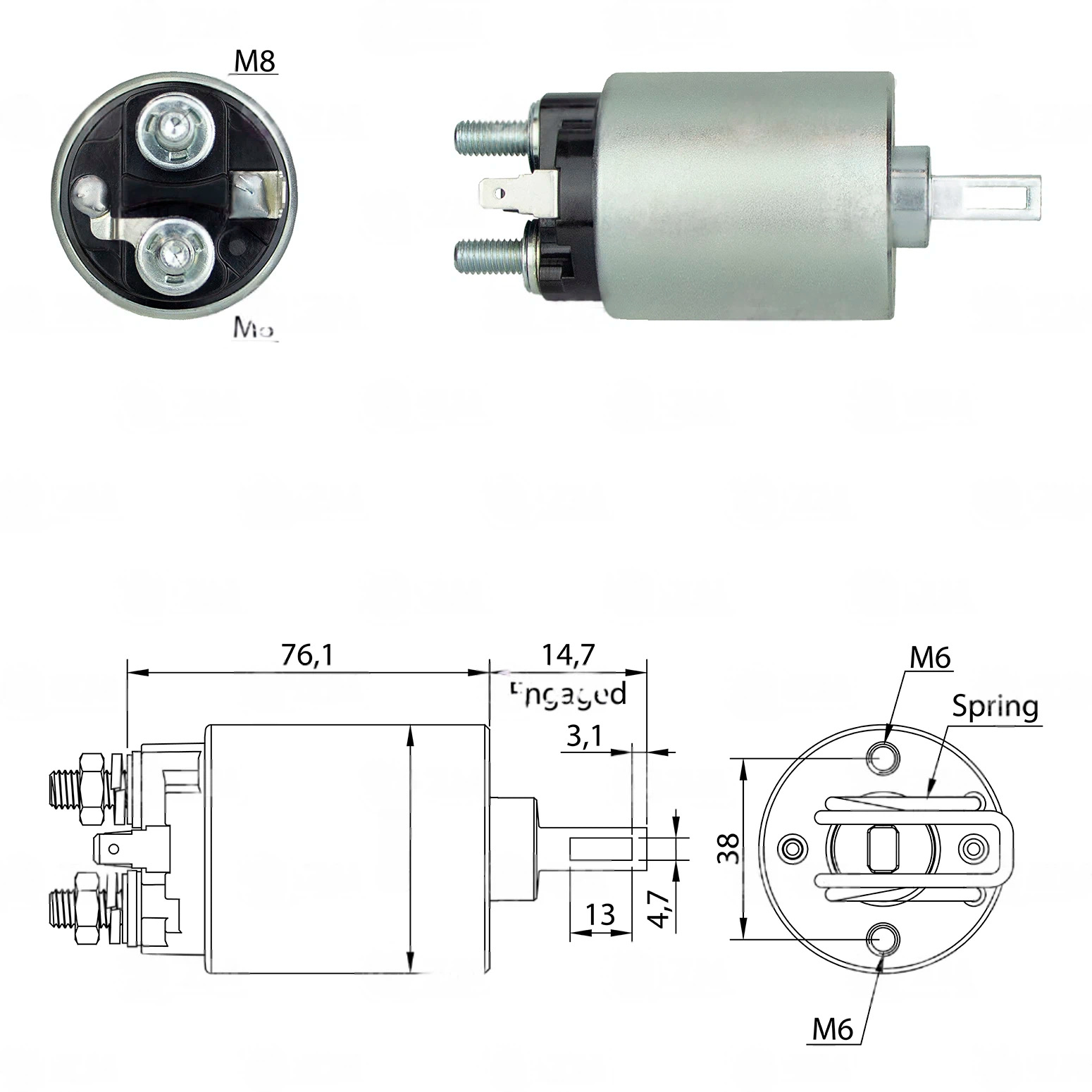 CF-H0581 Starter Solenoid