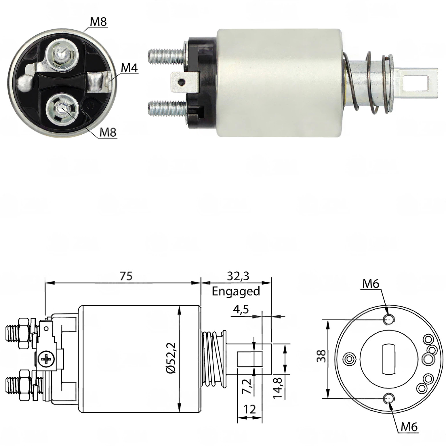 CF-H0686 Starter Solenoid
