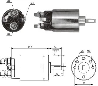 CF-H1689 Starter Solenoid
