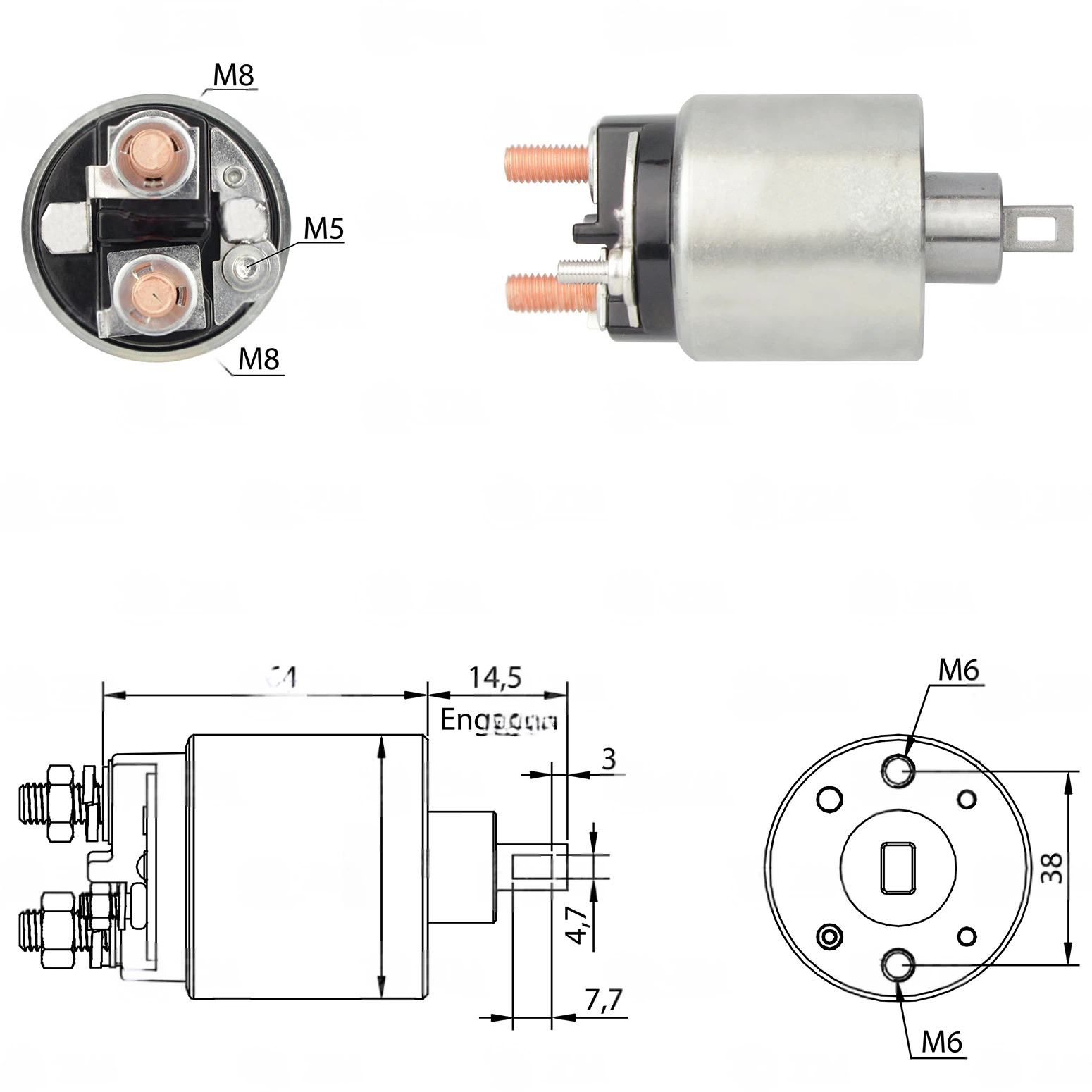 CF-H1710 Starter Solenoid