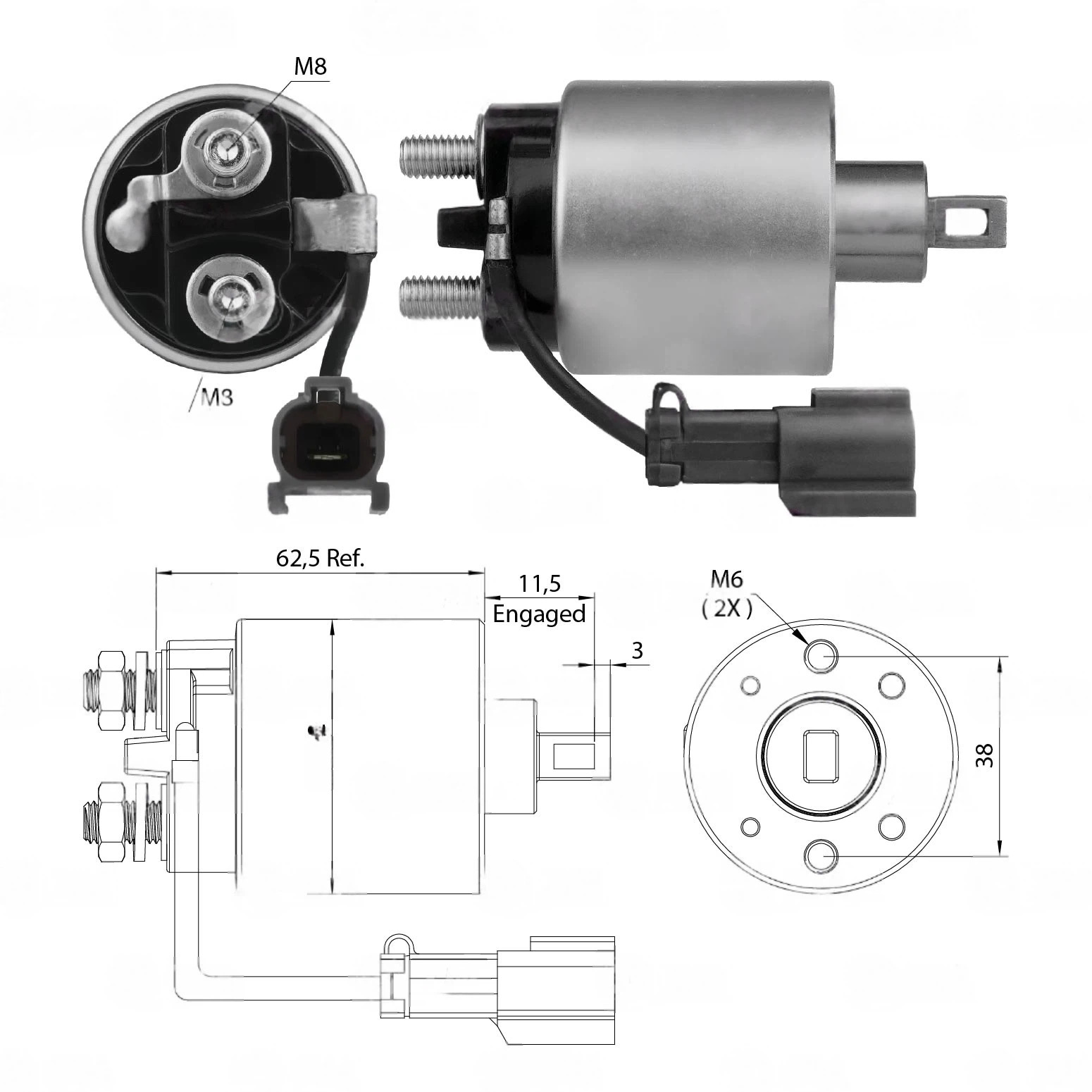 CF-H1719 втягивающее реле