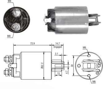 CF-H1784 起动机电磁开关