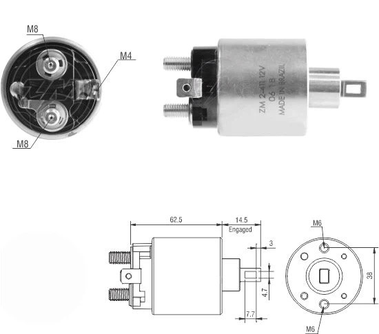 CF-H2411 втягивающее реле