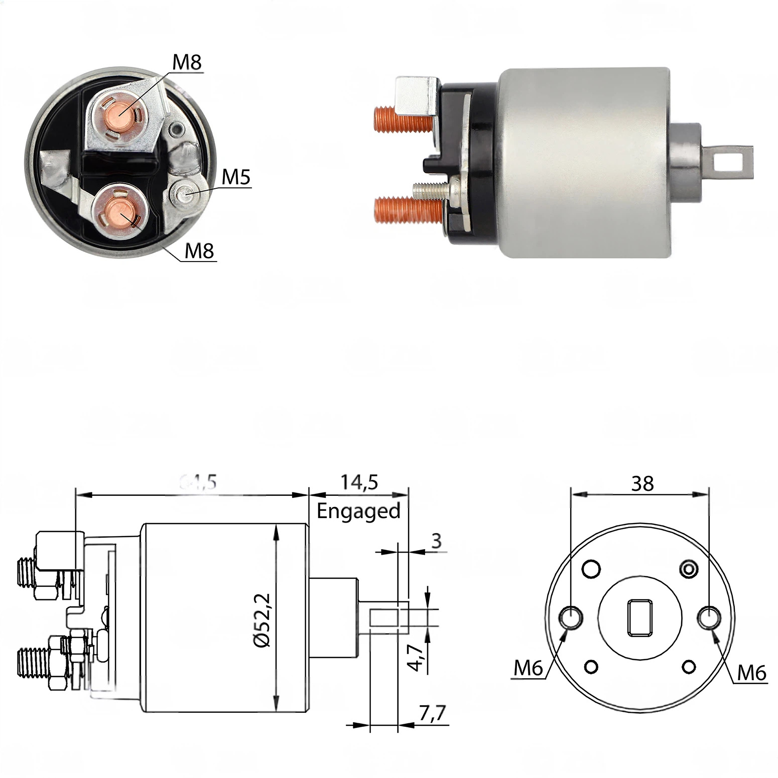 CF-H2710 Starter Solenoid