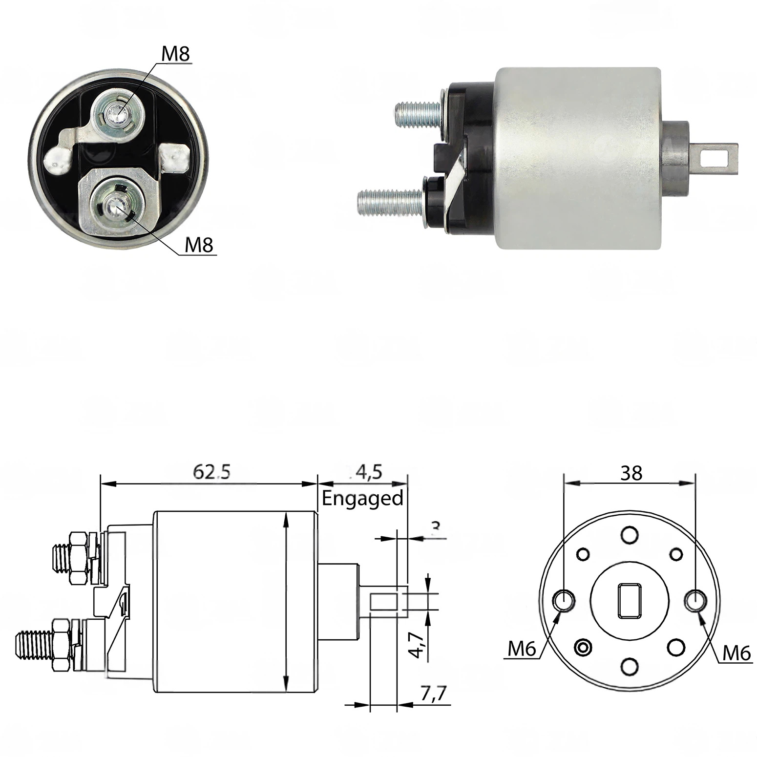 CF-H3710 втягивающее реле