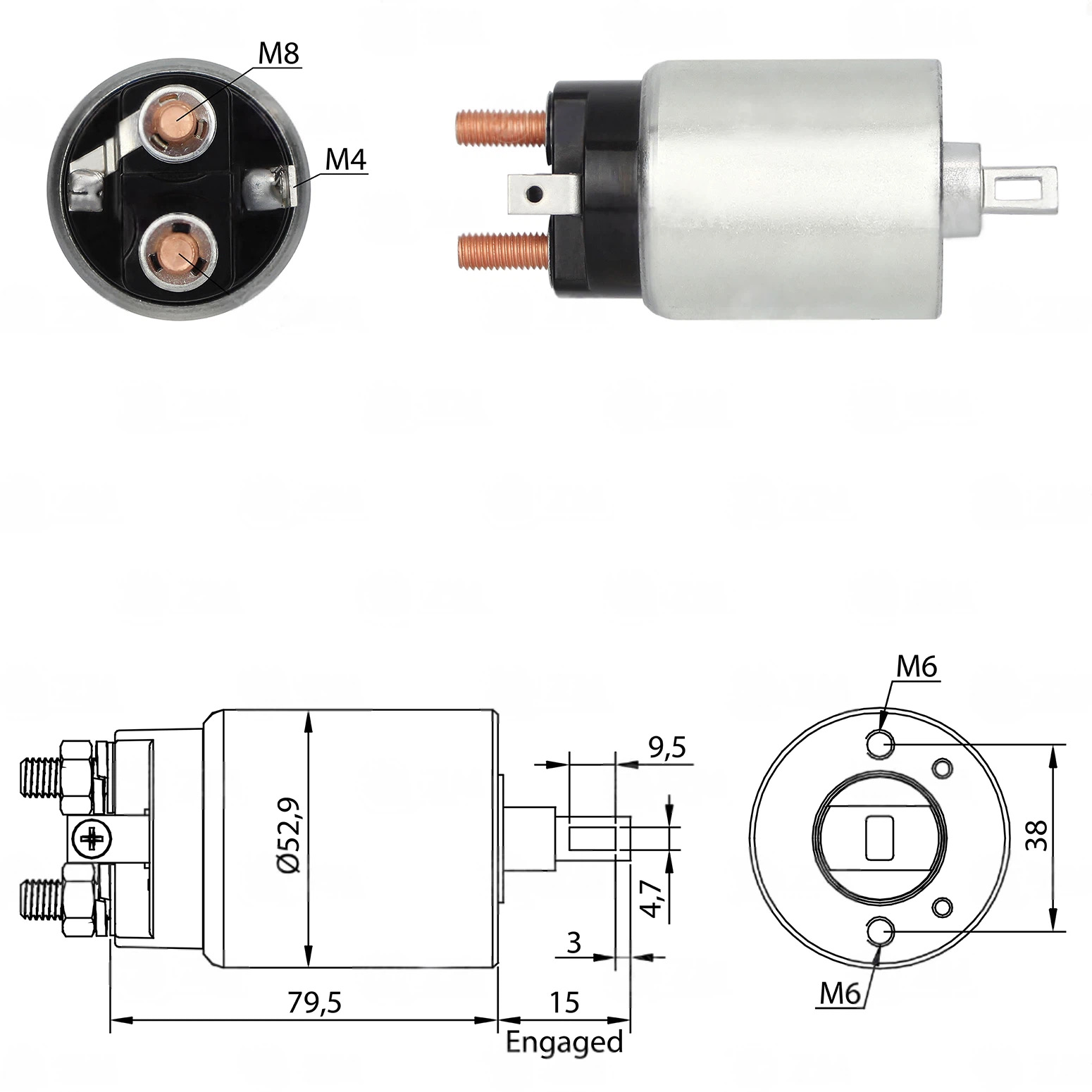 CF-H3981 Starter Solenoid