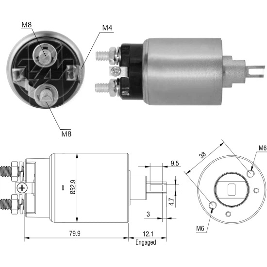 CF-H6981 втягивающее реле