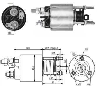 CF-L4595 втягивающее реле