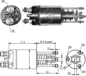 CF-L5651 Starter Solenoid