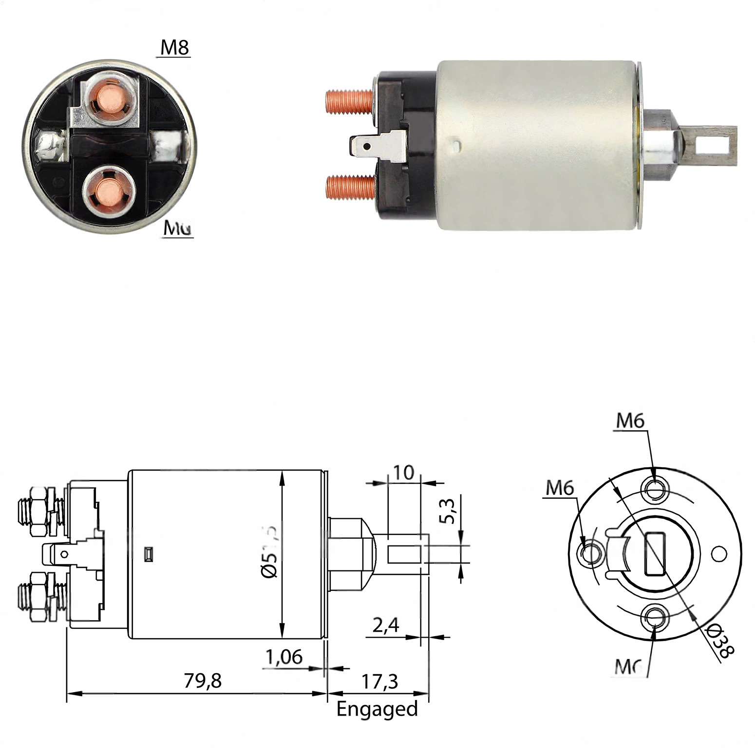 CF-M0691 втягивающее реле