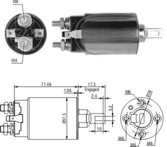 CF-M0692 втягивающее реле