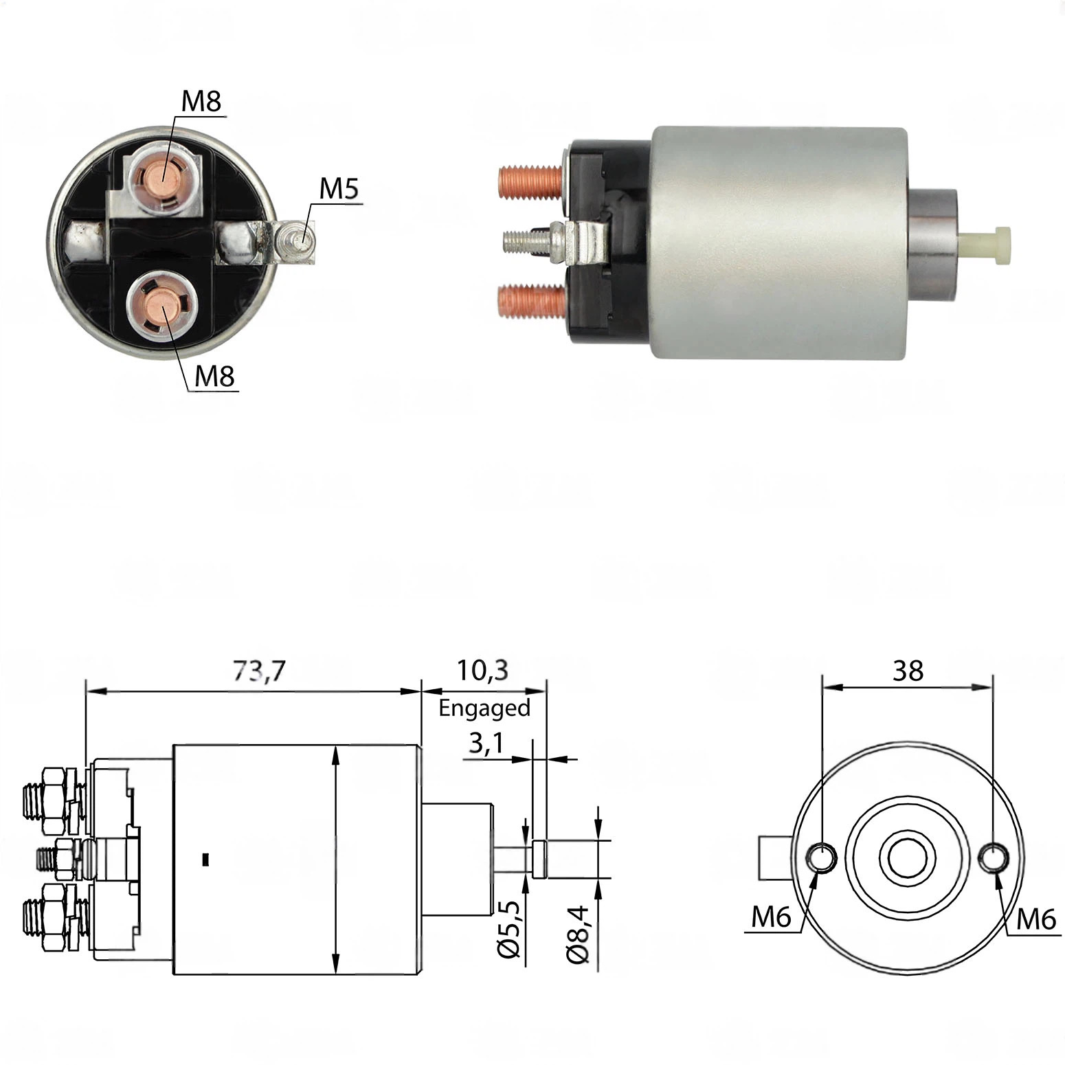 CF-M0695 втягивающее реле