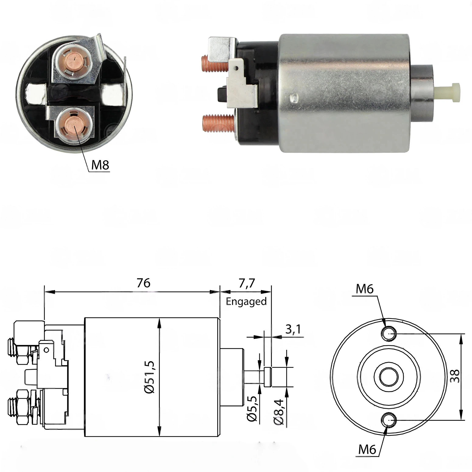 CF-M0698 Starter Solenoid